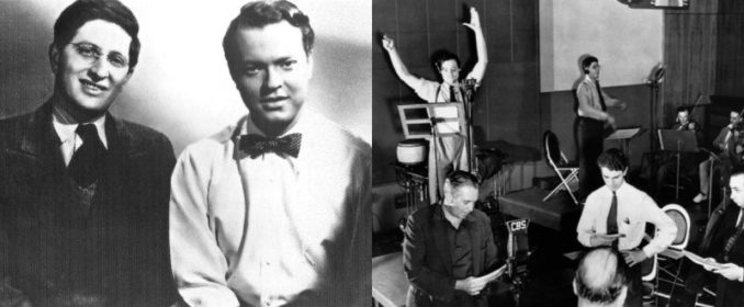 Bernard Herrmann et Orson Welles / Répétition de War Of The Worlds au Mercury Theater