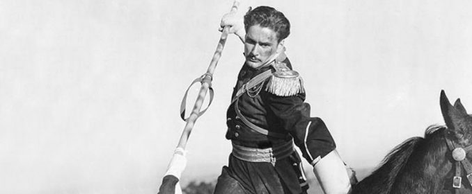 Errol Flynn dans The Charge Of The Light Brigade