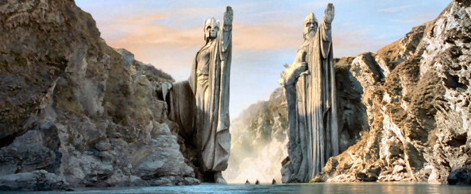 The statues of the Argonath