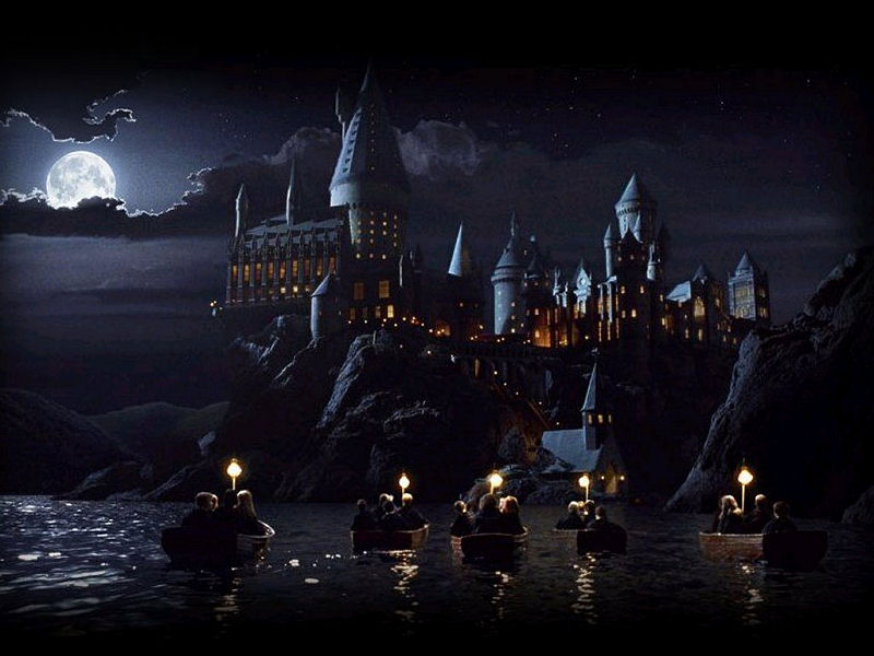 Hogwarts by night