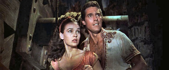 Sinbad (Kervin Matthews) et la Princesse (Kathryn Grant)