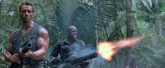 Arnold Schwarzenegger et Bill Duke dans Predator