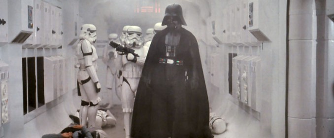 Darth Vader (David Prowse) dans Star Wars: A New Hope