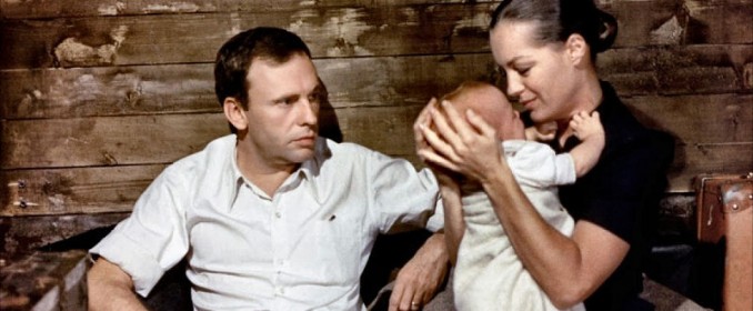 Jean-Louis Trintignant et Romy Schneider dans Le Train