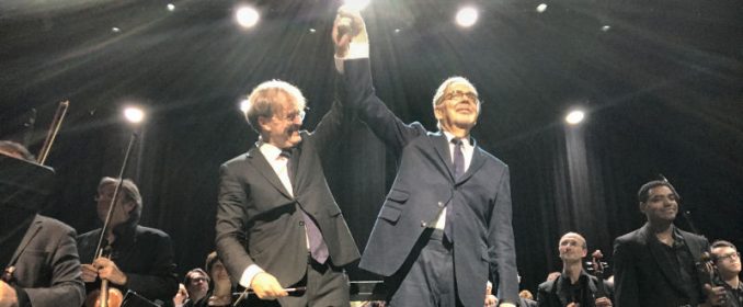 Ludwig Wicki and Howard Shore at Salle Pleyel