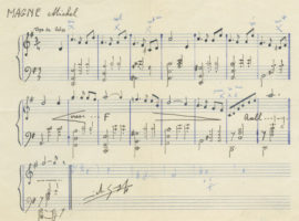 Examen d’entrée de Michel Magne © Fonds Sacem
