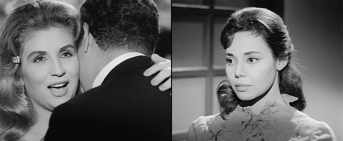  Sabah chante dans les bras de Yehia Chahine sous le regard de Magda al Sabahi - L’Homme que J’aime (1958)
