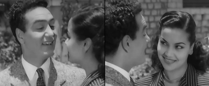 Mohamed Fawzi et la belle Madiha Yousri dans Fatma, Marika et Rachel (1949)  