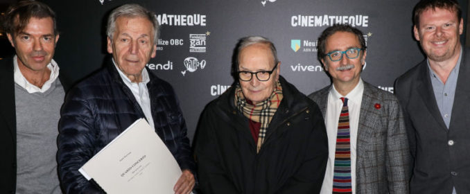 Stéphane Lerouge, Costa-Gavras, Ennio Morricone, Gian Luca Farinelli et Frédéric Bonnaud