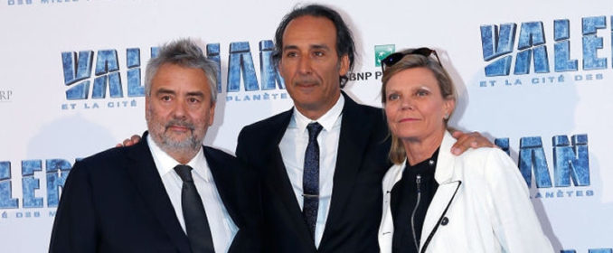 Luc Besson, Alexandre Desplat et Solrey à la première de Valérian et la Cité des Mille Planètes