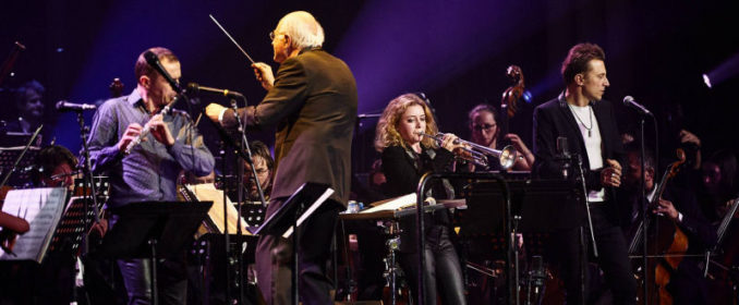 Vladimir Cosma avec Cezar Cazanoi, Lucienne Renaudin Vary et Greg Zlap