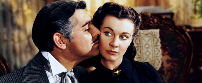 Clark Gable et Vivien Leigh dans Gone With The Wind