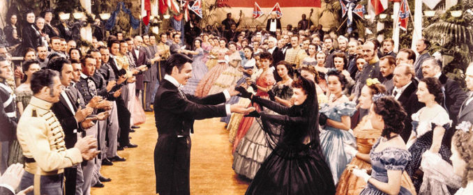 Clark Gable et Vivien Leigh dans Gone With The Wind